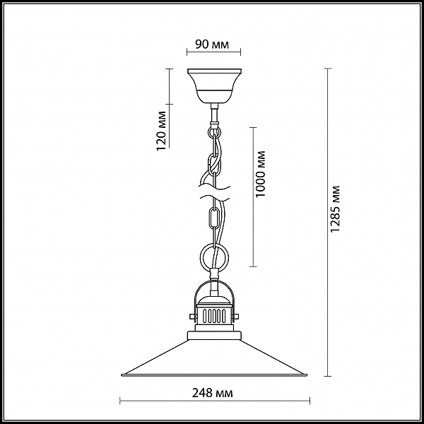 Светильник подвесной Odeon Light LATURA 2898/1