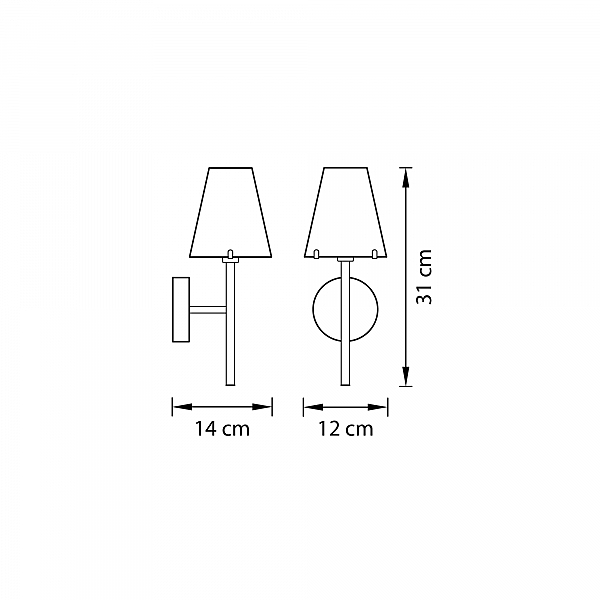 Настенное бра Lightstar Diafano 758617