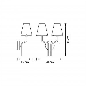 Настенное бра Lightstar Diafano 758622