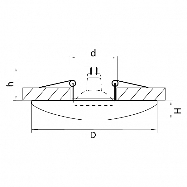 Встраиваемый светильник Lightstar Ceramo 042104