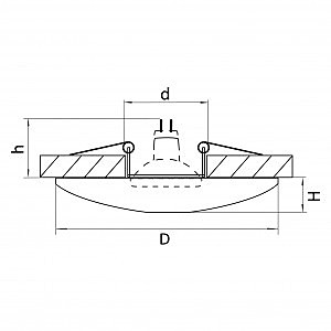 Встраиваемый светильник Lightstar Ceramo 042104