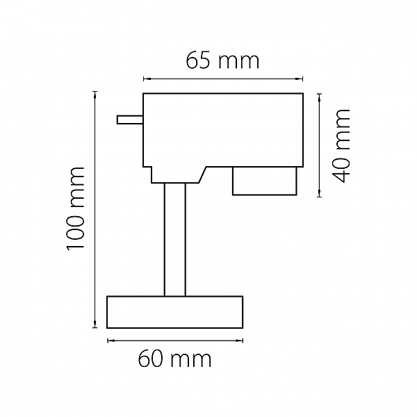 Трековое крепление с 1-фазным адаптером к 21443х/21448x Lightstar Asta 592057