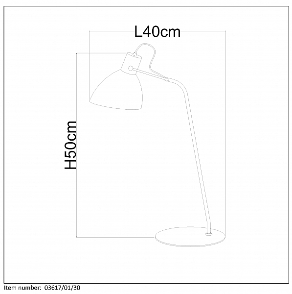 Настольная лампа Lucide Shadi 03617/01/30
