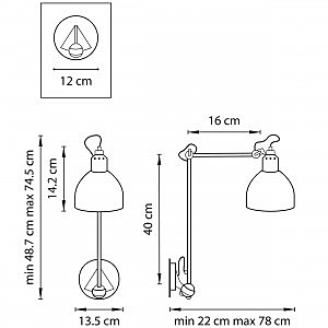 Настенное бра Lightstar Loft 865614