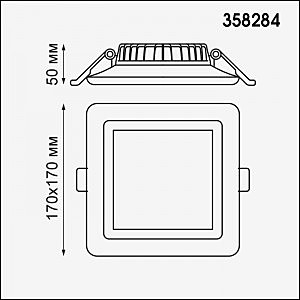 Встраиваемый светильник Novotech Joia 358284