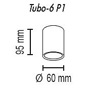 Накладной светильник TopDecor Tubo Tubo6 P1 20