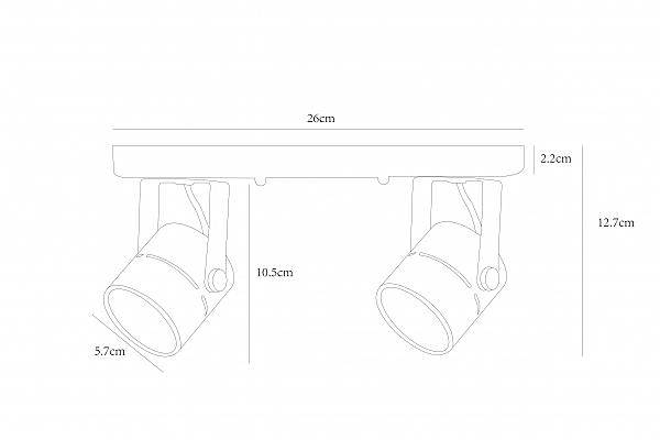 Светильник спот Arte Lamp Mizar A1311PL-2WH