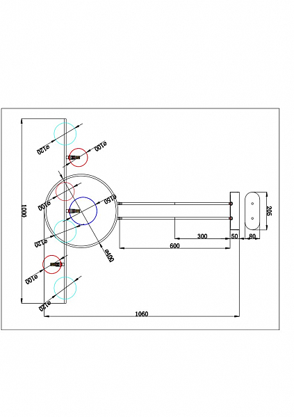 Потолочная люстра Arte Lamp Saturn A7791SP-59BK