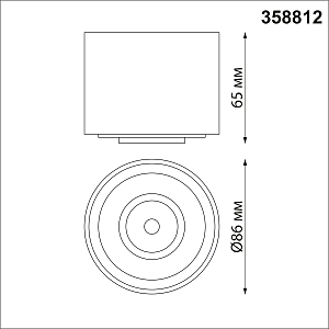 Накладной светильник Novotech Gesso 358812