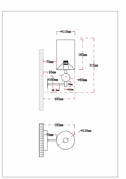 Настенное бра Arte Lamp Matar A4027AP-1PB