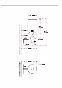 Настенное бра Arte Lamp Matar A4027AP-1PB