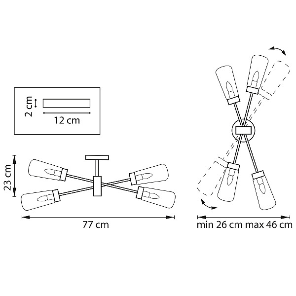 Настенное бра Lightstar Crotone 690643