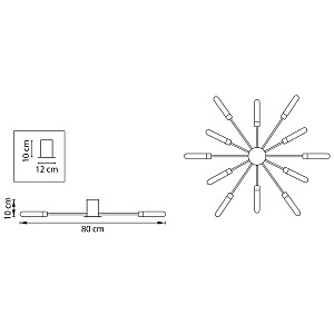 Потолочная люстра Lightstar Ragno 732127