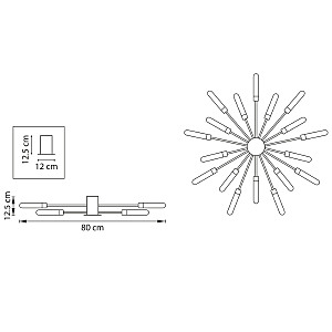 Потолочная люстра Lightstar Ragno 732187