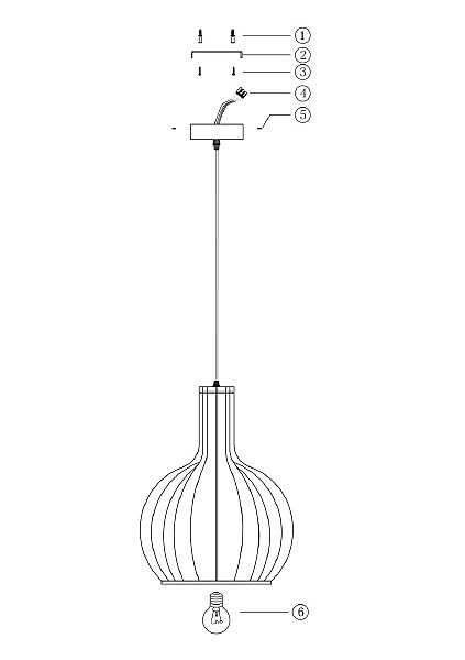 Светильник подвесной Maytoni Roots MOD194PL-01W