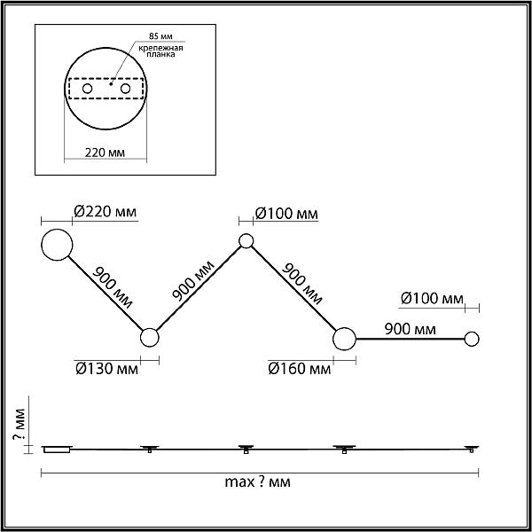 Настенный светильник Odeon Light Hightech 6625/25WL