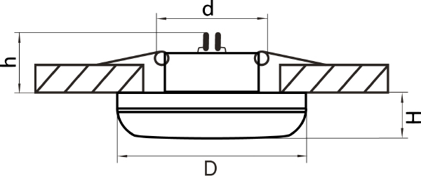 Встраиваемый светильник Lightstar Piano mini 011278