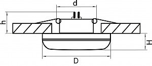 Встраиваемый светильник Lightstar Piano mini 011278