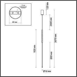 Светильник подвесной Odeon Light Monella 6639/12L