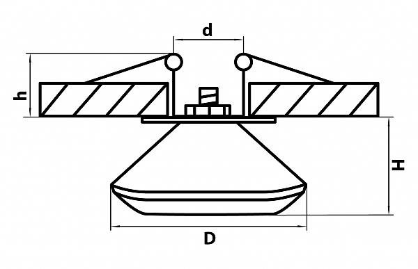 Встраиваемый светильник Lightstar Rose 004033