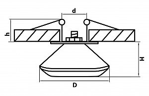 Встраиваемый светильник Lightstar Rose 004033