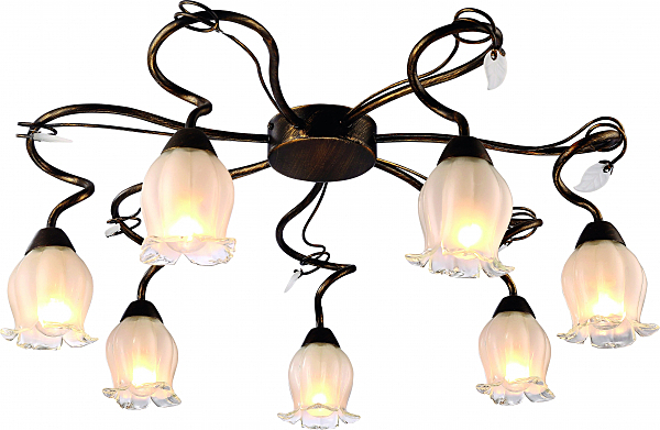 Потолочная люстра Arte Lamp GLAMORE A7449PL-7BR