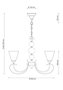 Подвесная люстра Lucia Tucci Mandoria MANDORIA 099.5