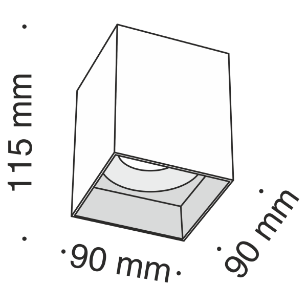 Накладной светильник Maytoni Alfa C015CL-01B