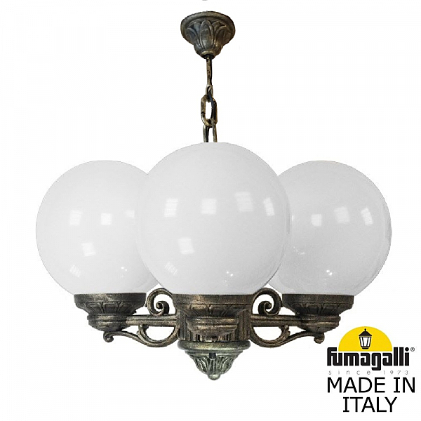 Уличный подвесной светильник Fumagalli Globe 250 G25.120.S30.BYE27