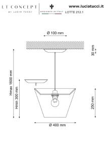 Светильник подвесной Lucia Tucci Lotte LOTTE 212.1