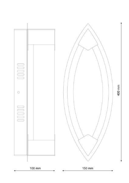 Настенное бра Lucia Tucci Modena MODENA W172.1 Large LED400