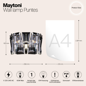 Настенное бра Maytoni Puntes MOD043WL-01CH