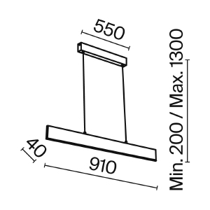 Светильник подвесной Maytoni Step P010PL-L23W4K