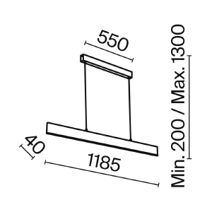 Светильник подвесной Maytoni Step P010PL-L30B4K