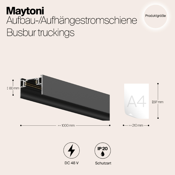 Накладной низковольтный магнитный шинопровод Maytoni Magnetic track system TRX004-211B