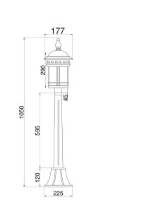 Уличный наземный светильник Maytoni Salamanca O031FL-01BR