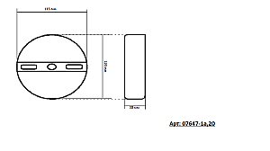 Настенное светодиодное бра KINK Light Рапис 07647-1A,20(4000K)