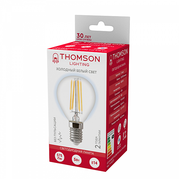 Светодиодная лампа Thomson Filament Globe TH-B2372