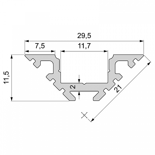 Профиль угловой Deko-Light AV-01-10 970401