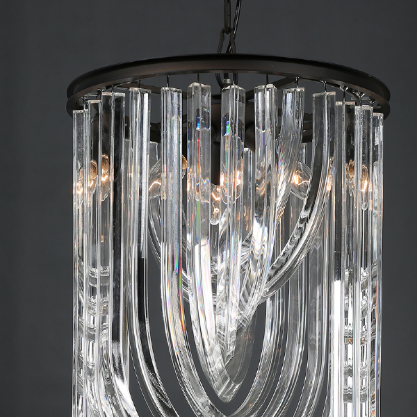 Светильник подвесной Delight Collection Murano Glass KR0116P-3 black