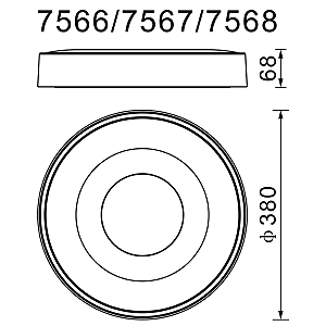 Светильник потолочный Mantra Coin 7567