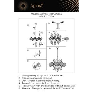 Люстра на штанге Aployt Melani APL.821.03.08