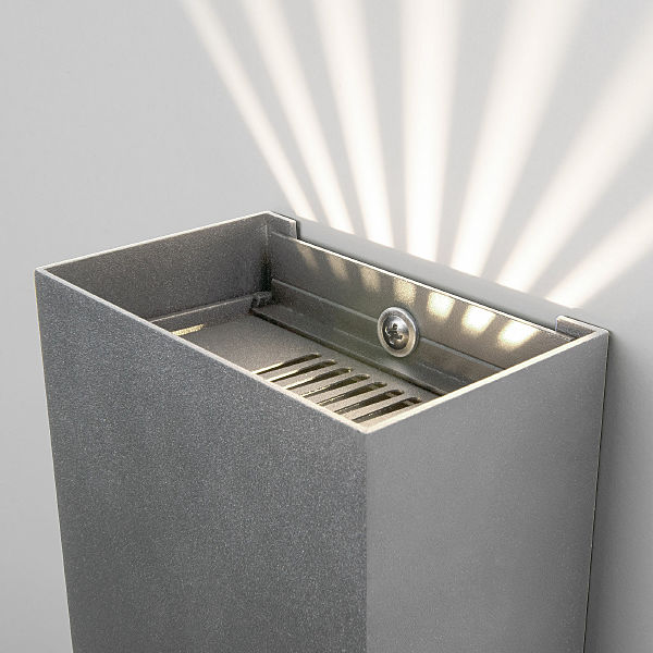 Уличный настенный светильник Elektrostandard Sole серый (35149/D)