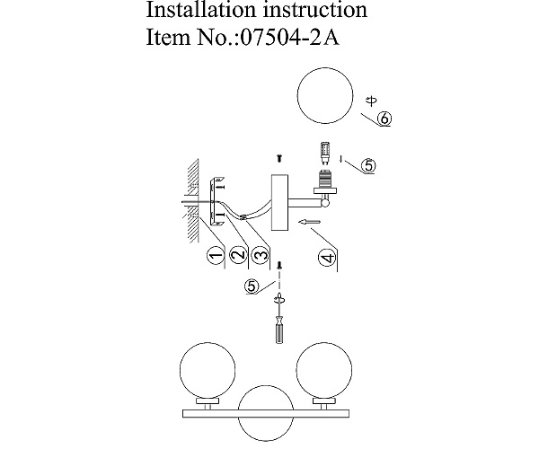 Настенное бра KINK Light Сида 07504-2,20