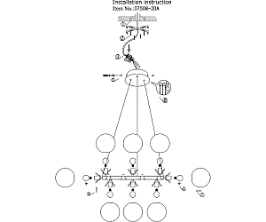 Подвесная люстра KINK Light Сида 07508-20,20