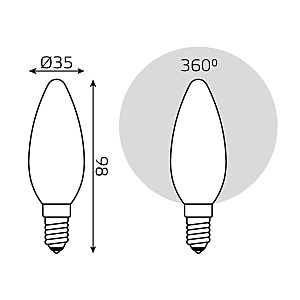 Светодиодная лампа Gauss 103201109-D