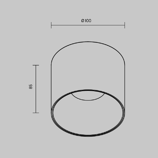 Накладной светильник Maytoni Alfa Led C064CL-01-15W3K-D-RD-WB