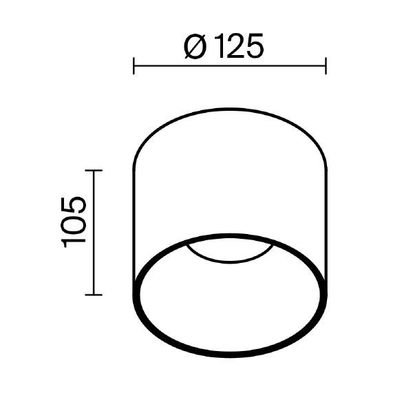 Накладной светильник Maytoni Alfa Led C064CL-01-25W3K-D-RD-WB