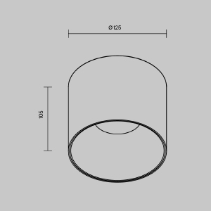 Накладной светильник Maytoni Alfa Led C064CL-01-25W3K-D-RD-WB