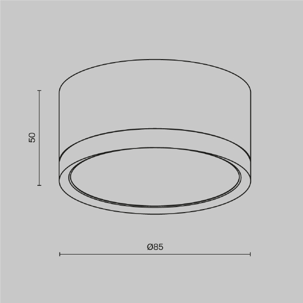 Накладной светильник Maytoni Hoop C086CL-GX53-SRD-BG